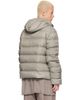 Rick Owens Rick Owens Khaki Tower Light Nylon Duvet Down Jacket - 3