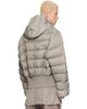 Rick Owens Rick Owens Khaki Tower Nylon Duvet Hooded Down Jacket - 3