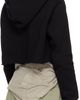 Rick Owens Rick Owens Kids Black Hollywood Cropped Hoodie - 3