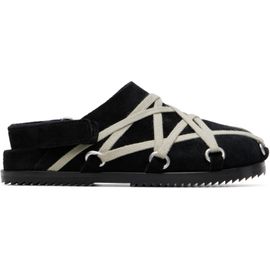 Rick Owens Rick Owens Kids Black Megalace Mule Granola Flats