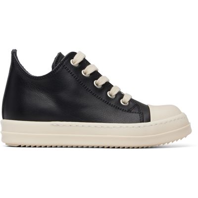 Rick Owens Rick Owens Kids Black Tower Low Sneaks Sneakers