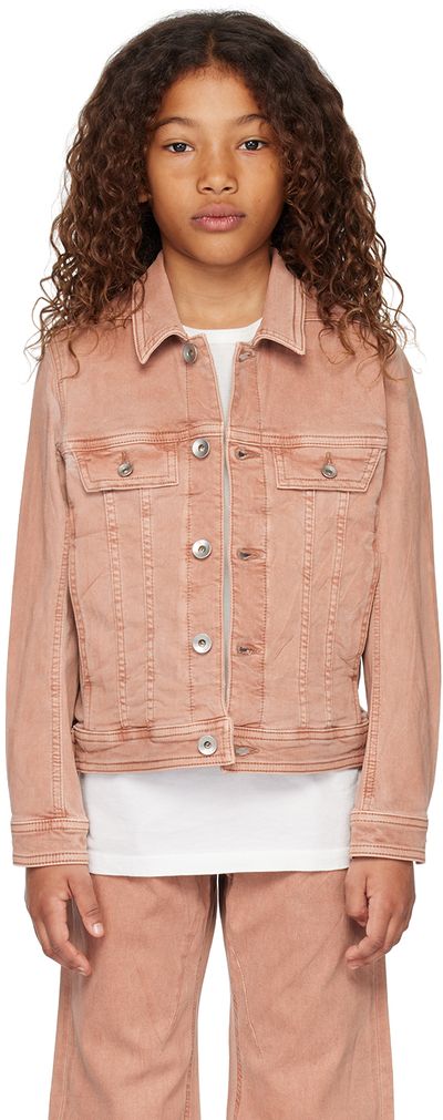 Rick Owens Rick Owens Kids Pink Trucker Denim Jacket