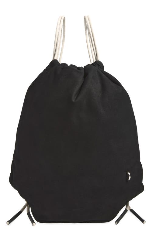 Rick Owens Rick Owens Leather Drawstring Backpack