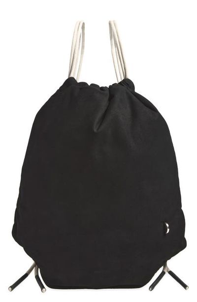 Rick Owens Rick Owens Leather Drawstring Backpack