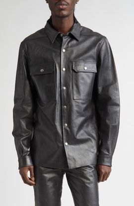 Rick Owens Rick Owens Leather Shirt Jacket