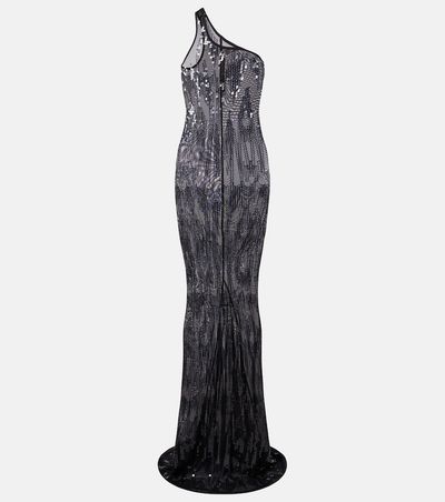 Rick Owens Rick Owens Lilies one-shoulder sequined tulle gown