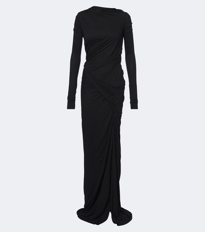 Rick Owens Rick Owens Lilies Shailee draped open-back jersey gown