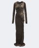 Rick Owens Rick Owens Lilies Shailee draped open-back velvet gown - 1