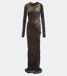 Rick Owens Rick Owens Lilies Shailee draped open-back velvet gown