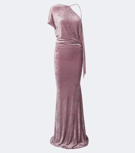 Rick Owens Rick Owens Lilies Tungsten open-back velvet gown