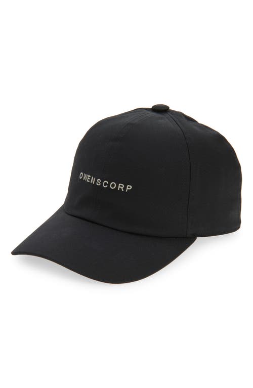 Rick Owens Rick Owens Logo Embroidered Snapback Baseball Cap