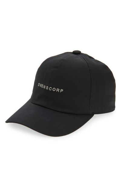 Rick Owens Rick Owens Logo Embroidered Snapback Baseball Cap