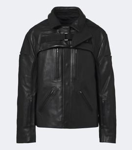 Rick Owens Rick Owens Mac convertible leather jacket