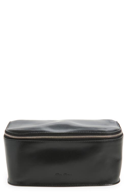 Rick Owens Rick Owens Medium Calfskin Leather Toiletries Bag