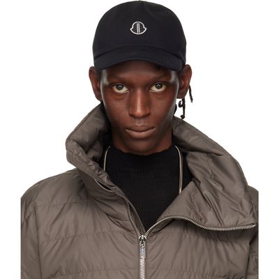 Rick Owens Rick Owens Moncler + Rick Owens Black Baseball Hat