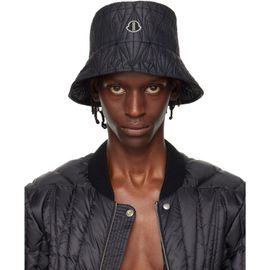 Rick Owens Rick Owens Moncler + Rick Owens Black Bucket Hat