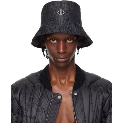 Rick Owens Rick Owens Moncler + Rick Owens Black Bucket Hat