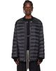 Rick Owens Rick Owens Moncler + Rick Owens Black Flight Parka Jacket - 1