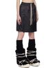 Rick Owens Rick Owens Moncler + Rick Owens Black Kilt Shorts - 2
