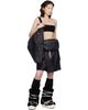 Rick Owens Rick Owens Moncler + Rick Owens Black Kilt Shorts - 4