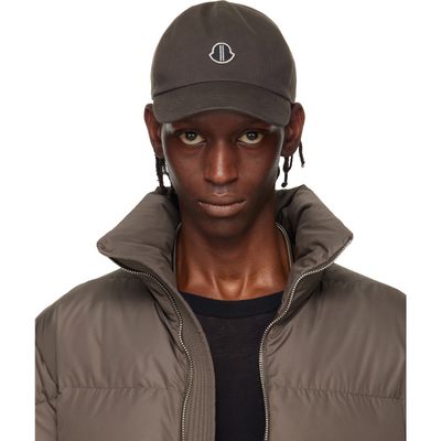 Rick Owens Rick Owens Moncler + Rick Owens Brown Baseball Hat