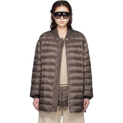 Rick Owens Rick Owens Moncler + Rick Owens Brown Flight Down Jacket