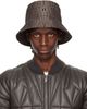 Rick Owens Rick Owens Moncler + Rick Owens Gray Bucket Hat - 1