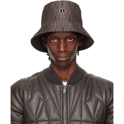 Rick Owens Rick Owens Moncler + Rick Owens Gray Bucket Hat