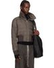 Rick Owens Rick Owens Moncler + Rick Owens Gray Cropped Down Jacket - 2