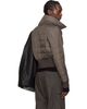 Rick Owens Rick Owens Moncler + Rick Owens Gray Cropped Down Jacket - 3