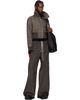 Rick Owens Rick Owens Moncler + Rick Owens Gray Cropped Down Jacket - 5