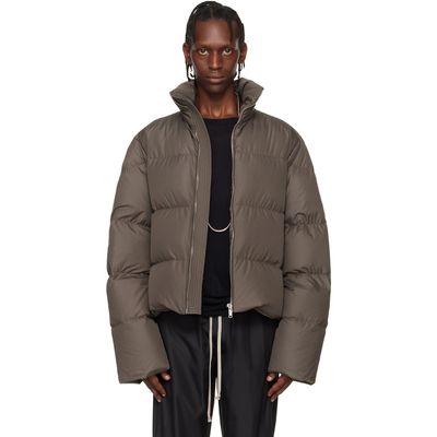 Rick Owens Rick Owens Moncler + Rick Owens Gray Cyclopic Down Jacket