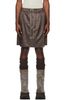 Rick Owens Rick Owens Moncler + Rick Owens Gray Kiltshorts - 1