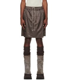 Rick Owens Rick Owens Moncler + Rick Owens Gray Kiltshorts