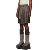 Rick Owens Rick Owens Moncler + Rick Owens Gray Kiltshorts - 4