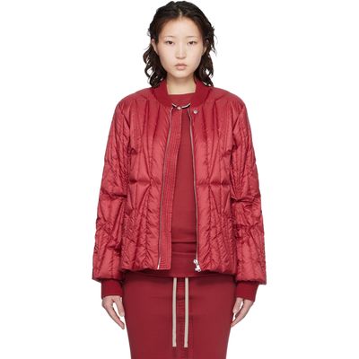 Rick Owens Rick Owens Moncler + Rick Owens Red Geocamo Flight Down Jacket