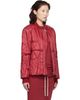 Rick Owens Rick Owens Moncler + Rick Owens Red Geocamo Flight Down Jacket - 2