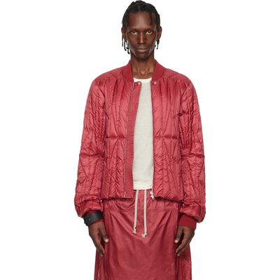 Rick Owens Rick Owens Moncler + Rick Owens Red Geocamo Flight Jacket