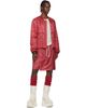 Rick Owens Rick Owens Moncler + Rick Owens Red Geocamo Flight Jacket - 5