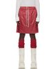Rick Owens Rick Owens Moncler + Rick Owens Red Kilt Shorts - 1