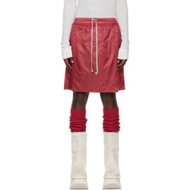 Rick Owens Rick Owens Moncler + Rick Owens Red Kilt Shorts