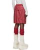 Rick Owens Rick Owens Moncler + Rick Owens Red Kilt Shorts - 3