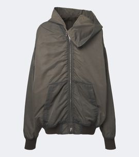 Rick Owens Rick Owens Mountain Hun satin hooded jacket