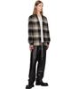Rick Owens Rick Owens Off-White & Black Tower Larry Fogpocket Shirt - 4