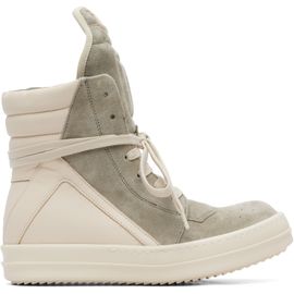 Rick Owens Rick Owens Off-White & Taupe Tower Geobasket Sneakers