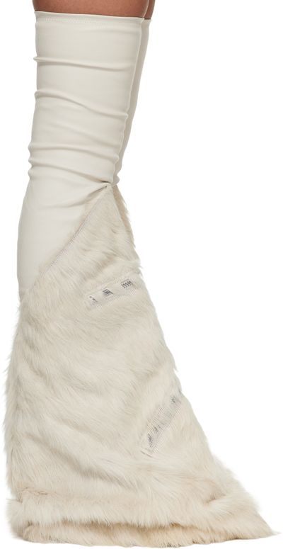 Rick Owens Rick Owens Off-White Temple Cargo Fetish Sneaks Tall Boots