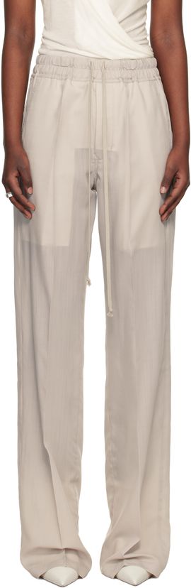 Rick Owens Rick Owens Off-White Temple Dietrich Drawstring Lounge Pants