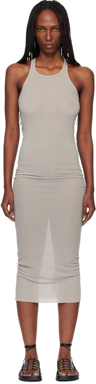 Rick Owens Rick Owens Off-White Temple Tank Midi Dress