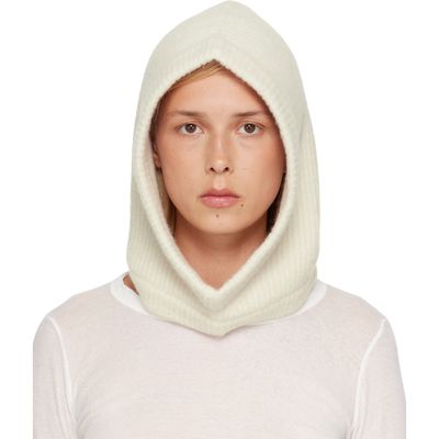 Rick Owens Rick Owens Off-White Tower Alpaca Knit Hood