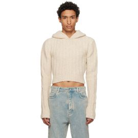 Rick Owens Rick Owens Off-White Tower Cropped Hoodie